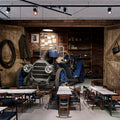 Retro Blue Car Wallpaper Mural, Custom Sizes Available Household-Wallpaper Maughon's 