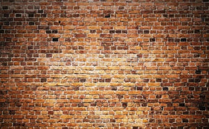 Retro Red Brick Wall Wallpaper Mural, Custom Sizes Available