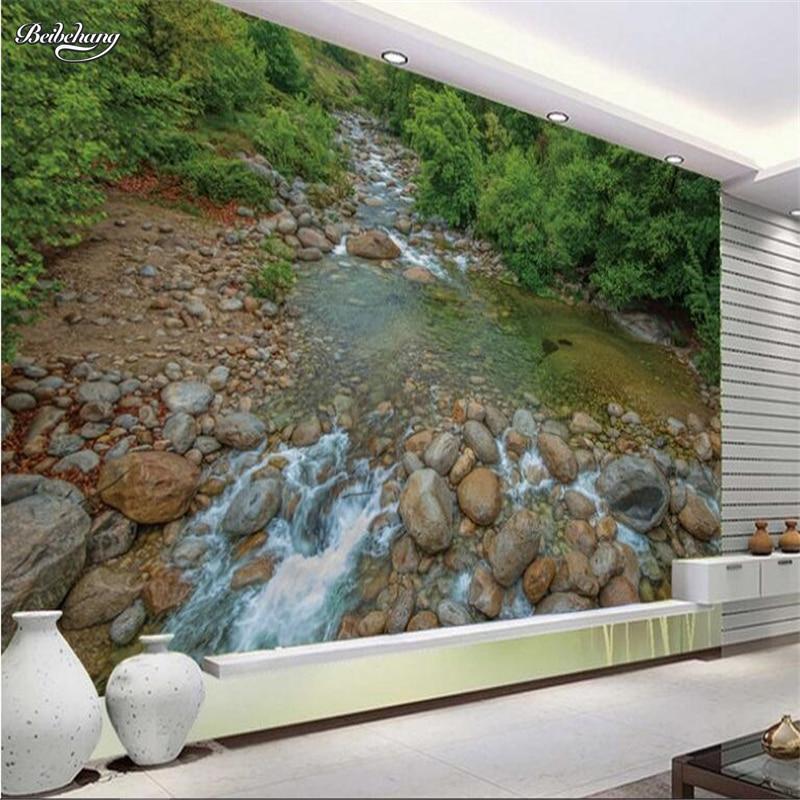 Rocky River Stream Self Adhesive Floor Mural, Custom Sizes Available Household-Wallpaper-Floor Maughon's 