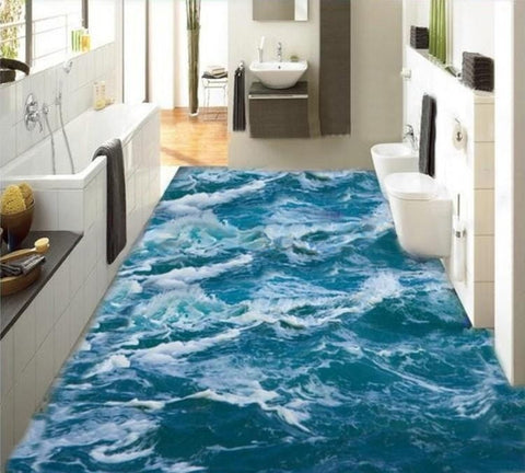 Vinyl flooring advertised as Peaceful Blue Sea Water Floor Mural is not  peaceful. At all. : r/thalassophobia