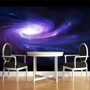 Swirling Galaxy Wallpaper Mural, Custom Sizes Available
