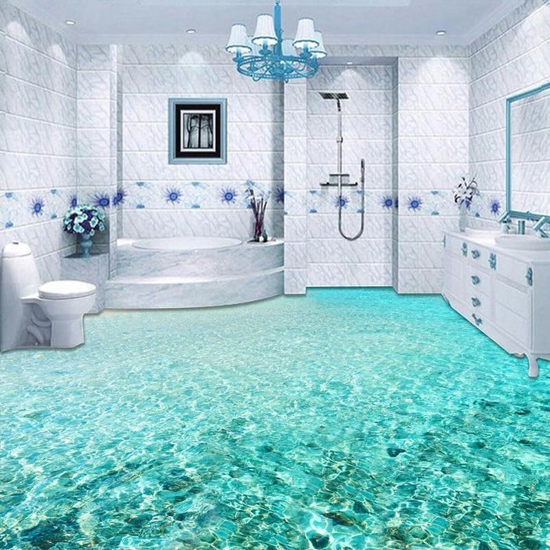 Sparkling Sea Water, Self Adhesive Floor Mural, Custom Sizes Available Household-Wallpaper-Floor Maughon's 