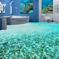 Sparkling Sea Water, Self Adhesive Floor Mural, Custom Sizes Available Household-Wallpaper-Floor Maughon's 