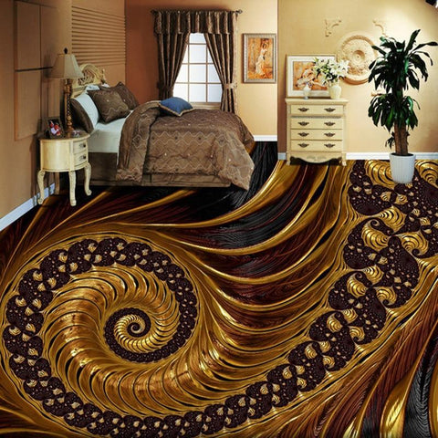 Image of Spiral Self Adhesive Floor Mural, Custom Sizes Available Floor Murals Maughon's 