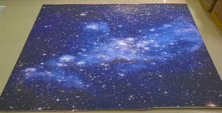 Starry Night Sky Ceiling Mural, Custom Sizes Available