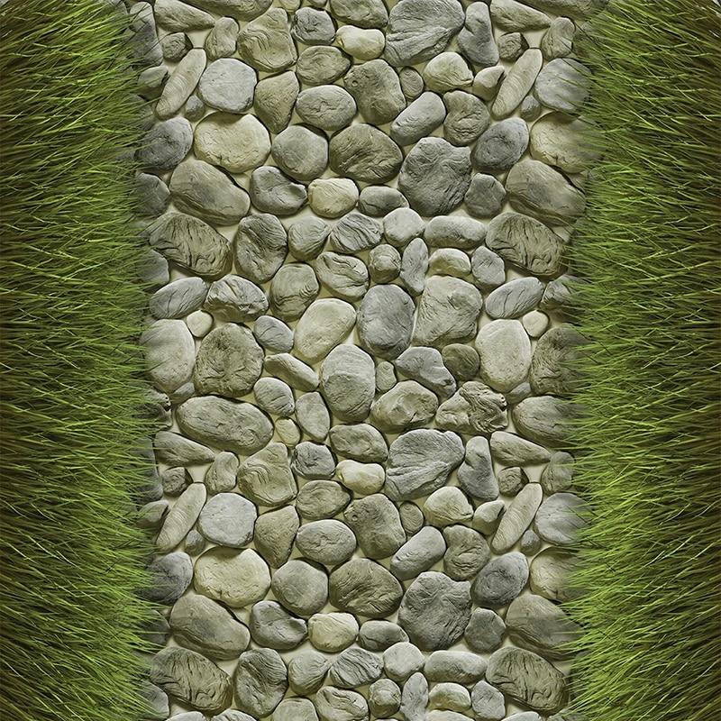 Stone Path Lined With Grass Self Adhesive Floor Mural, Custom Sizes Available Floor Murals Maughon's 