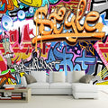 Style Colorful Graffiti Wallpaper Mural, Custom Sizes Available Maughon's 