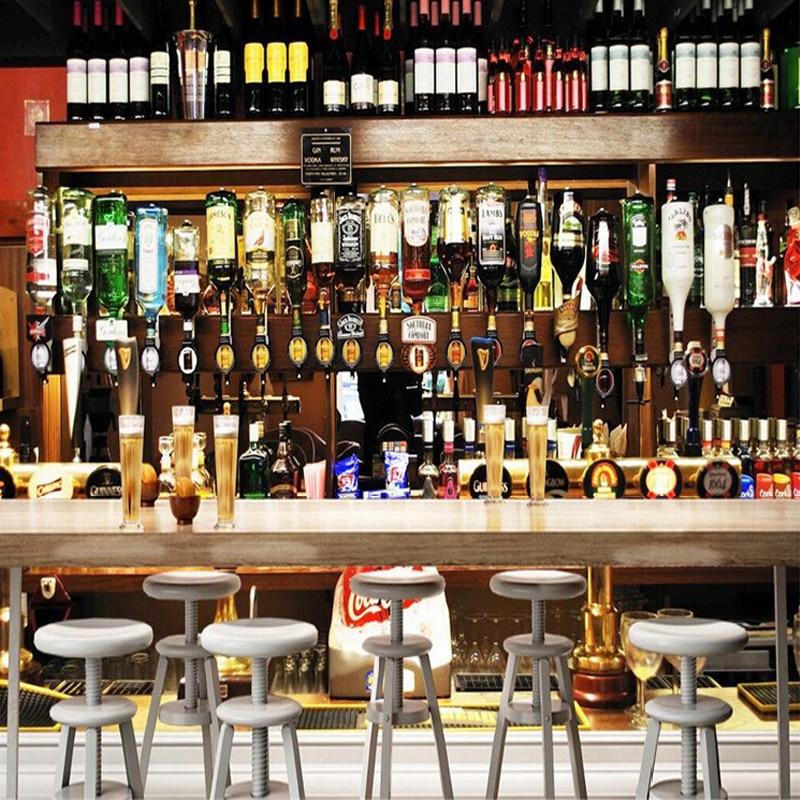 The Bar Scene Wallpaper Mural, Custom Sizes Available Household-Wallpaper Maughon's 
