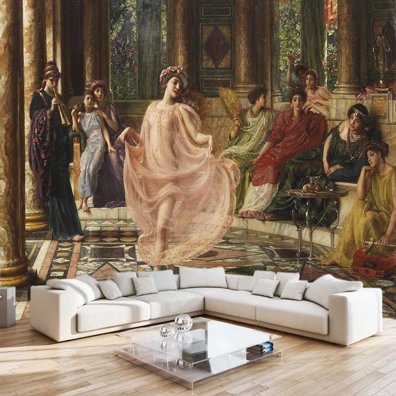 "The Ionian Dance"-Poynter, 1895 Wallpaper Mural, Custom Sizes Available Wall Murals Maughon's 
