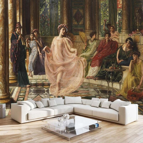 "The Ionian Dance"-Poynter, 1895 Wallpaper Mural, Custom Sizes Available Wall Murals Maughon's 