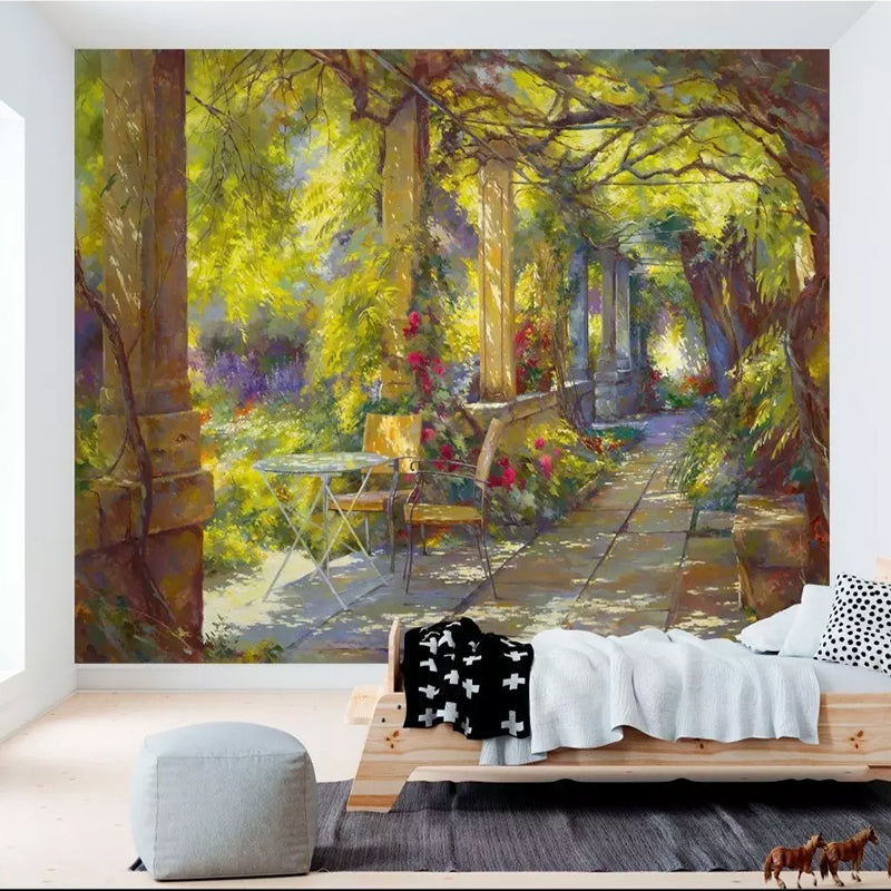 Tree Lined Alley Wallpaper Mural, Custom Sizes Available Maughon's 