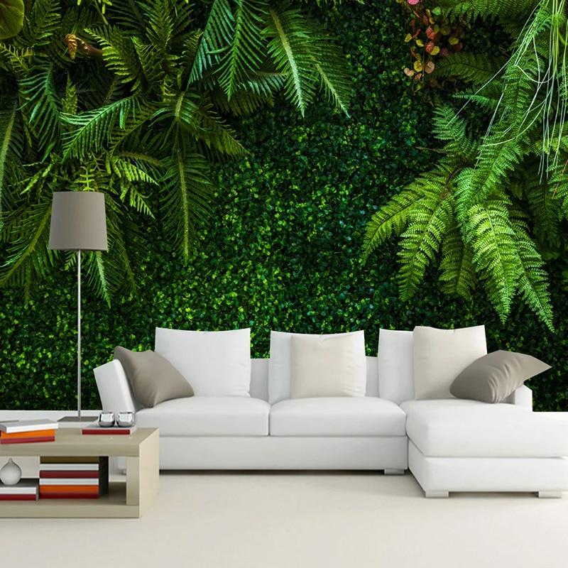 Tropical Foliage Wall Wallpaper Mural, Custom Sizes Available Household-Wallpaper Maughon's 