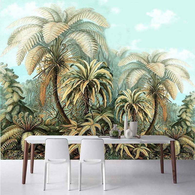 Tropical Palms Wallpaper Mural, Custom Sizing Available Maughon's 