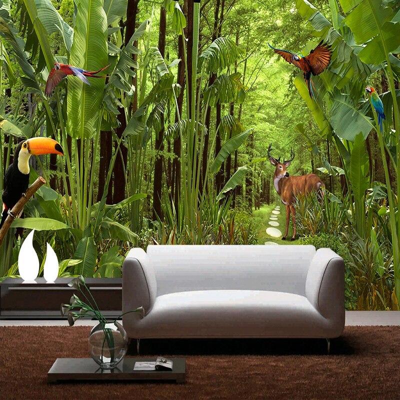 Tropical Rain Forest Wallpaper Mural, Custom Sizes Available Household-Wallpaper Maughon's 