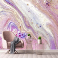 Wavy Golden Marble Wallpaper Mural, Custom Sizes Available Household-Wallpaper Maughon's 